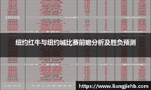 纽约红牛与纽约城比赛前瞻分析及胜负预测